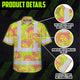 Yellow Pink Ohia Lehua Hi-Vis Hawaiian Shirt