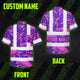 Violet Pink Turtle Hi-Vis Hawaiian Shirt