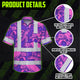 Violet Pink Turtle Hi-Vis Hawaiian Shirt