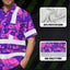Violet Pink Turtle Hi-Vis Hawaiian Shirt