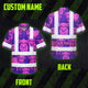 Violet Pink Cow Hi-Vis Hawaiian Shirt