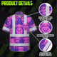 Violet Pink Cow Hi-Vis Hawaiian Shirt
