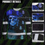 Green Black 2 Skull Boat Hi-Vis Long Sleeve Shirt