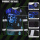 Green Black 2 Skull Boat Hi-Vis Long Sleeve Shirt