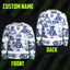 White Blue Skull Boat Hi-Vis Long Sleeve Shirt