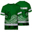 Green White Polynesian Hi-Vis Work Shirt