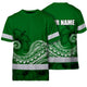 Green White Polynesian Hi-Vis Work Shirt