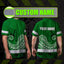 Green White Polynesian Hi-Vis Work Shirt