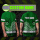 Green White Polynesian Hi-Vis Work Shirt