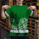 Green White Polynesian Hi-Vis Work Shirt