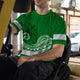 Green White Polynesian Hi-Vis Work Shirt