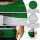 Green White Polynesian Hi-Vis Work Shirt