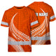 Orange White Polynesian Hi-Vis Work Shirt