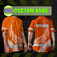 Orange White Polynesian Hi-Vis Work Shirt
