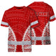 Red White Polynesian Hi-Vis Work Shirt