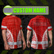 Red White Polynesian Hi-Vis Work Shirt