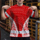 Red White Polynesian Hi-Vis Work Shirt