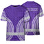 Violet White Polynesian Hi-Vis Work Shirt