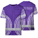 Violet White Polynesian Hi-Vis Work Shirt