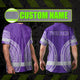 Violet White Polynesian Hi-Vis Work Shirt
