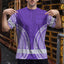 Violet White Polynesian Hi-Vis Work Shirt