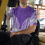 Violet White Polynesian Hi-Vis Work Shirt