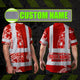 White Red Neon Hi-Vis Work Shirt
