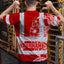 White Red Neon Hi-Vis Work Shirt