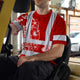 White Red Neon Hi-Vis Work Shirt