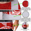 White Red Neon Hi-Vis Work Shirt