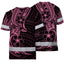 Pink Neon Polynesian And Flower Hi-Vis Work Shirt