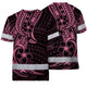 Pink Neon Polynesian And Flower Hi-Vis Work Shirt