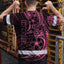 Pink Neon Polynesian And Flower Hi-Vis Work Shirt