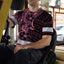Pink Neon Polynesian And Flower Hi-Vis Work Shirt