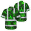 Green Neon Octopus Hi-Vis Hawaiian Shirt