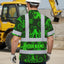 Green Neon Octopus Hi-Vis Hawaiian Shirt