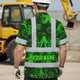 Green Neon Octopus Hi-Vis Hawaiian Shirt