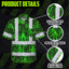 Green Neon Octopus Hi-Vis Hawaiian Shirt