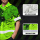 Lime Neon Skull Boat Hi-Vis Hawaiian Shirt