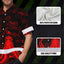 Red Neon Skull Boat Octopus Hi-Vis Hawaiian Shirt