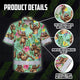 Funny Sloth Hi-Vis Hawaiian Shirt