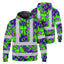 Green Neon Violet Orchid Hi-Vis Hoodie