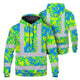Green Neon Blue Orchid Hi-Vis Hoodie