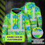 Green Neon Blue Orchid Hi-Vis Hoodie