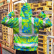 Green Neon Blue Orchid Hi-Vis Hoodie