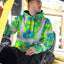 Green Neon Blue Orchid Hi-Vis Hoodie