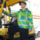 Green Neon Blue Orchid Hi-Vis Hoodie