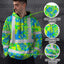 Green Neon Blue Orchid Hi-Vis Hoodie