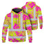 Pink Neon Yellow Orchid Hi-Vis Hoodie