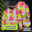 Pink Neon Yellow Orchid Hi-Vis Hoodie